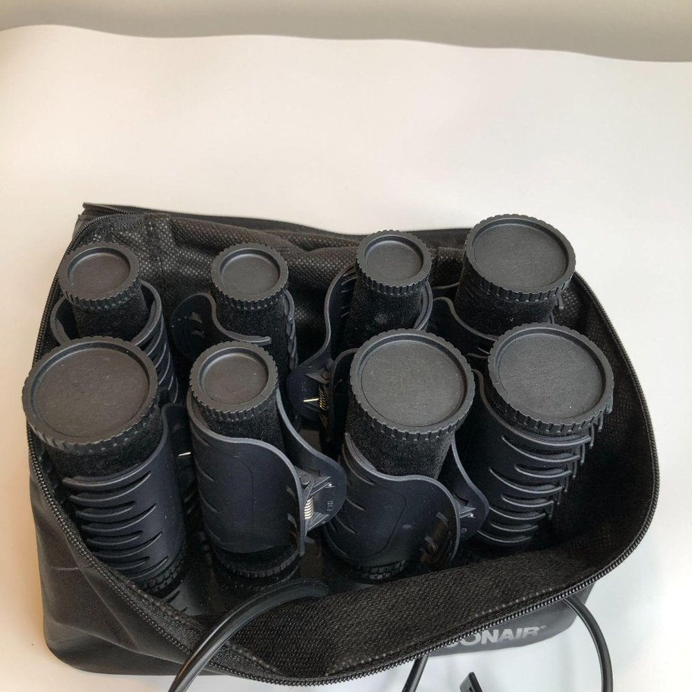 Conair Velvet Flocked Hot Rollers long Curlers - Picture 1 of 4